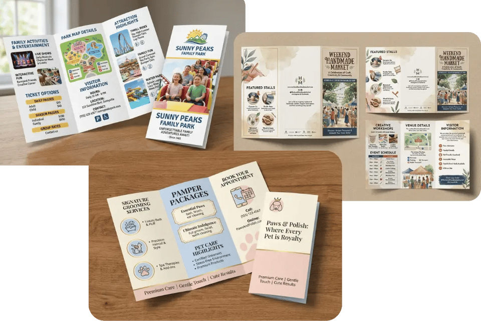 More Creative Style Possibilities with AI Brochure Generator