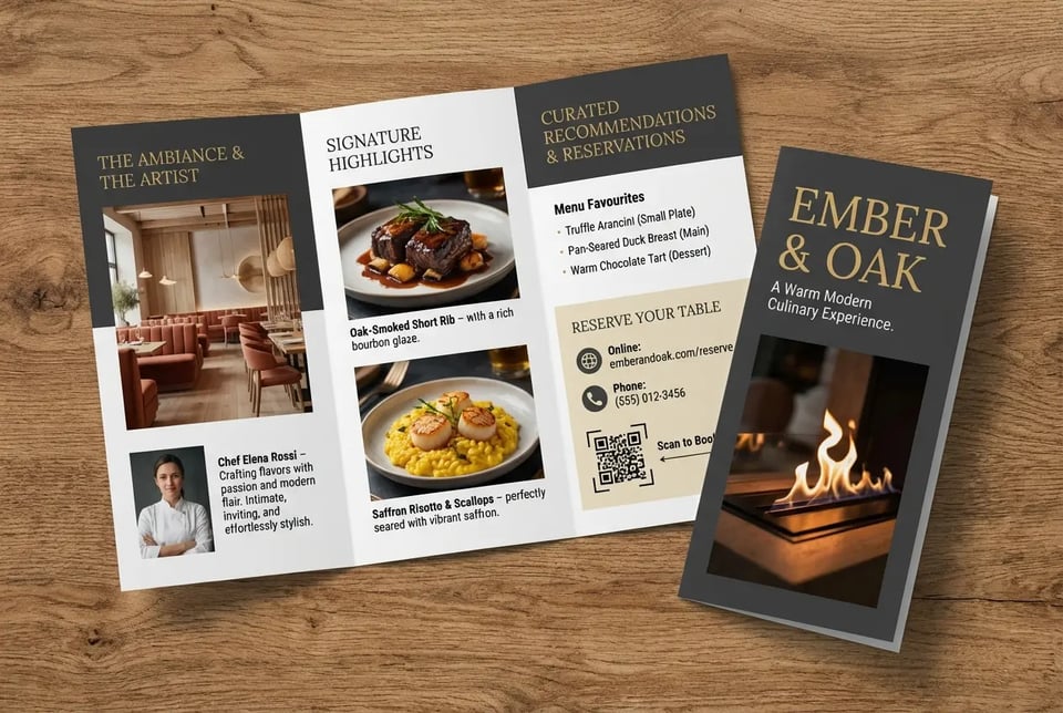 Restaurant Promotion Brochure
