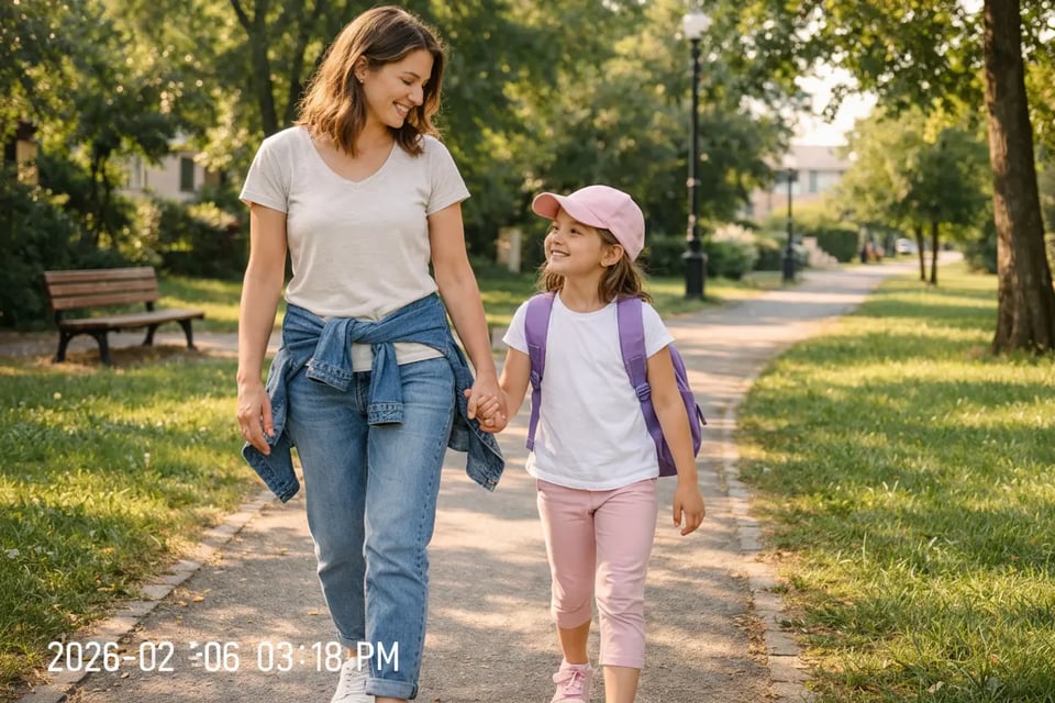 White Corner Date Stamp for Clean Everyday Pictures