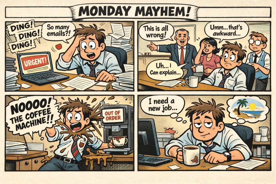 Office Comedy Comic Stripe