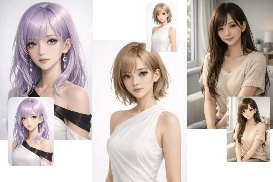 在线使用动漫转现实世界转换器创建写实风格的数字人