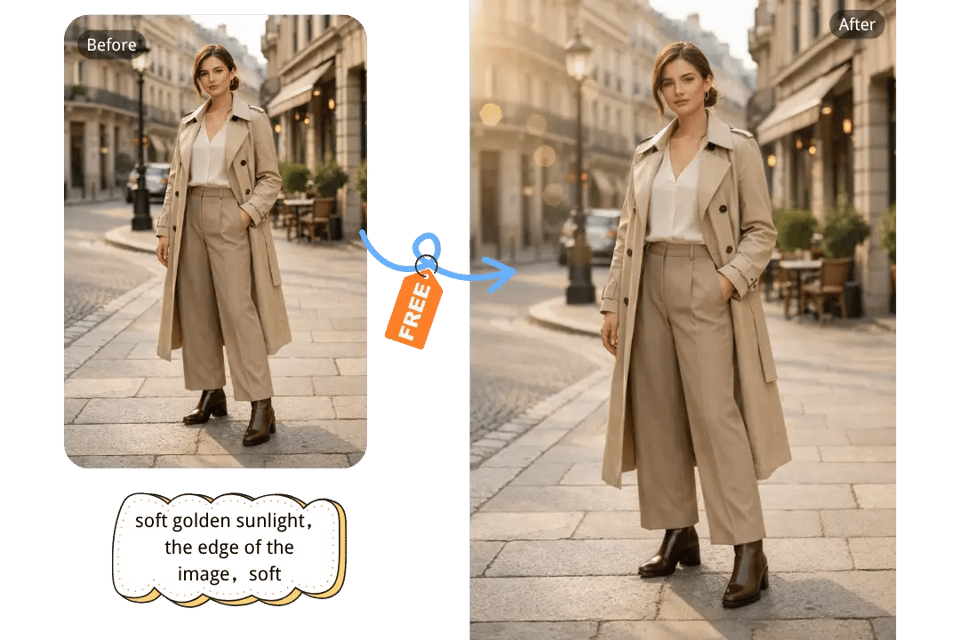 Add Lens Flare to Photo Free Online in One Click