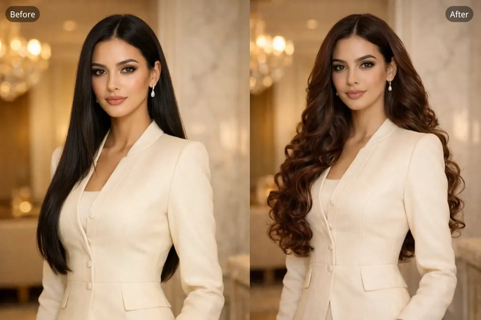 Rizado Largo con Volumen