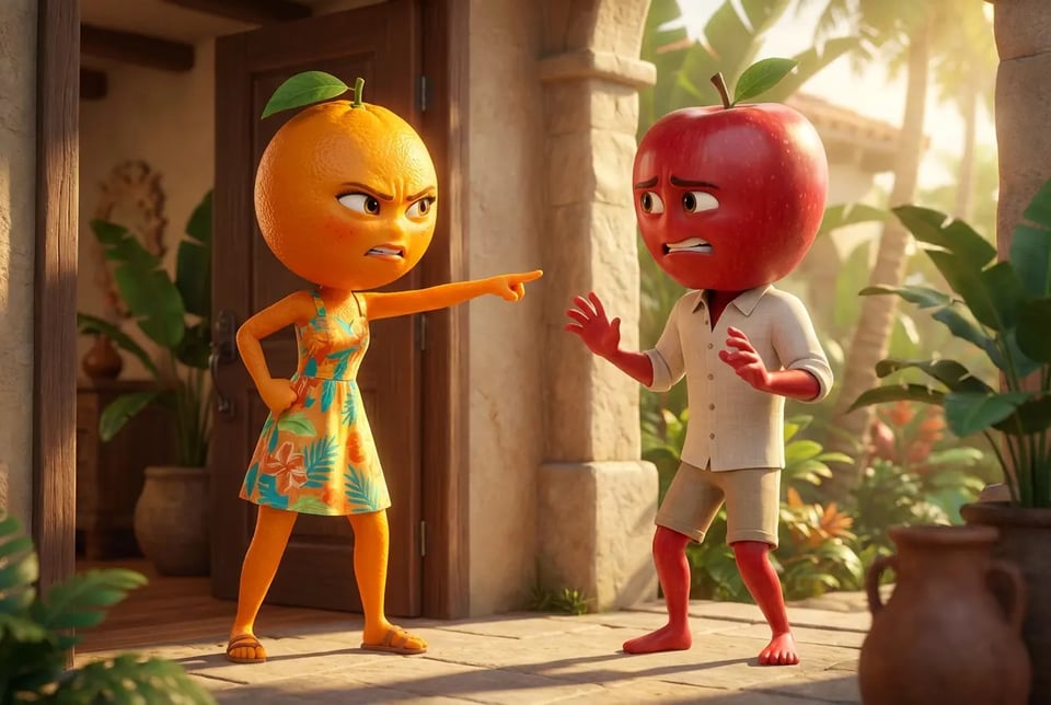 Argumento emocional fuera de la villa