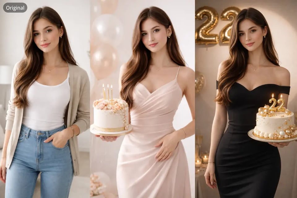 Create More Stylish AI Birthday Photoshoot Looks