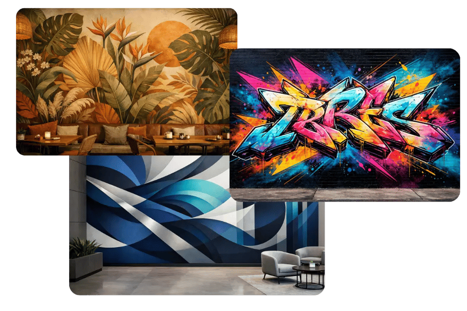 Amplía tu espacio con el Generador de Murales IA para paredes llamativas