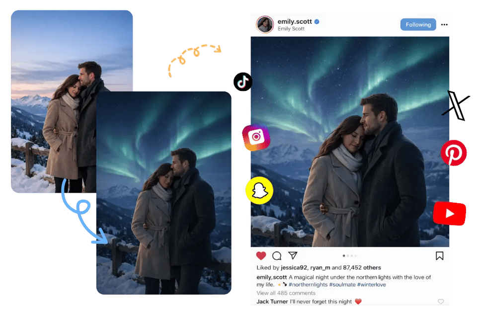 More Scene Control as You Add Aurora to Photo