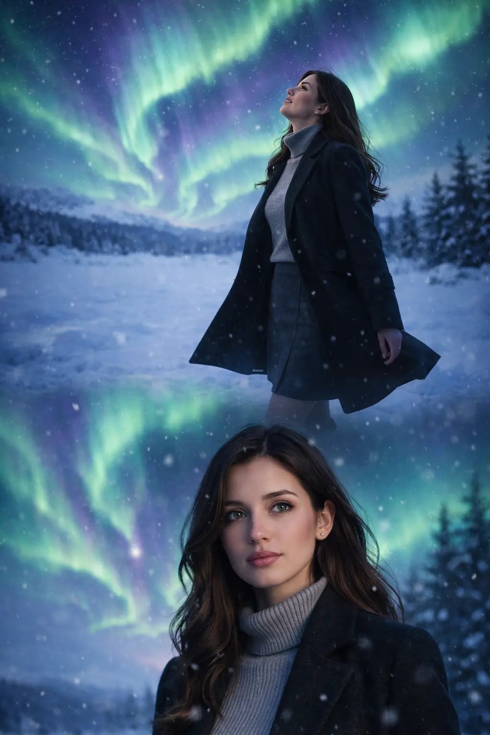 2-Frame Solo Aurora Story Layout