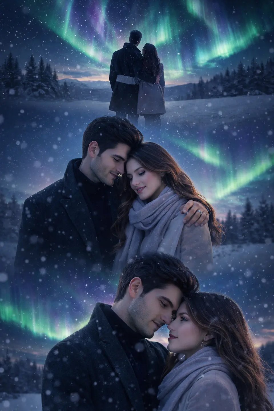 3-Frame Couple Aurora Collage