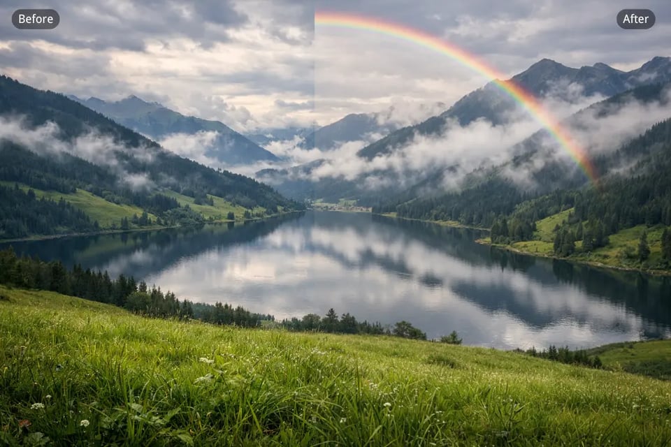 让照片更自然、更有氛围的彩虹滤镜