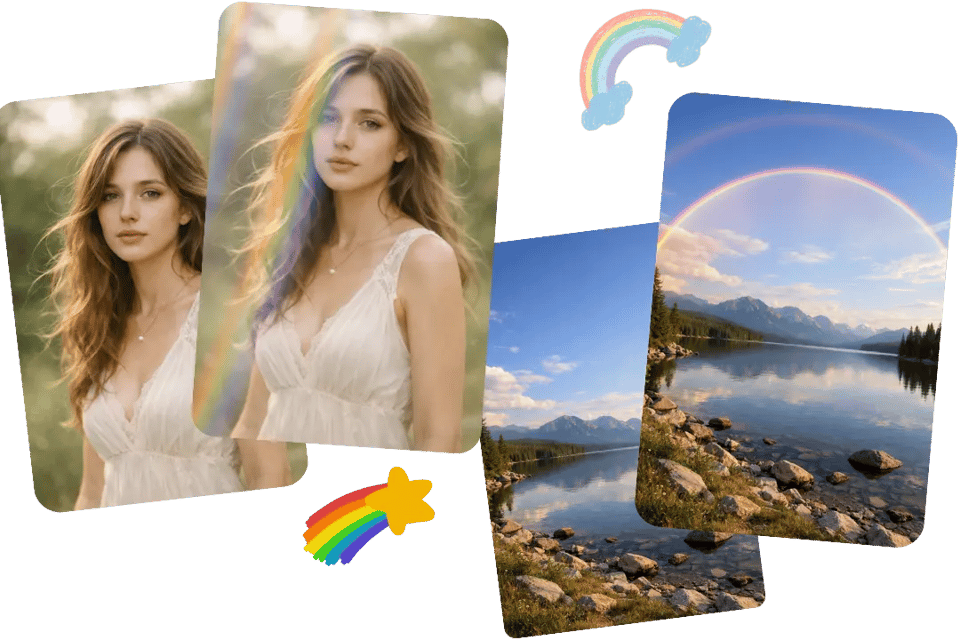 为照片添加彩虹元素，让肖像更具梦幻感、风景更具表现力