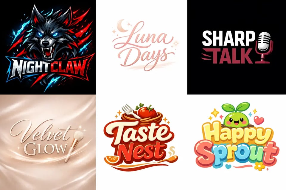 Créateur de logo YouTube adapté à différents niches de contenu