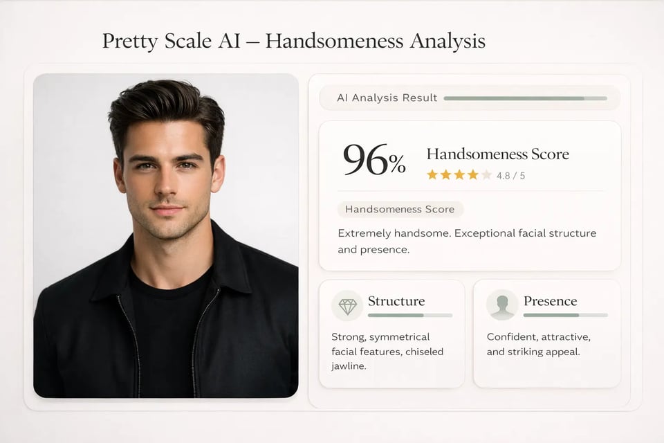 Handsomeness Score for Male Face Analysis