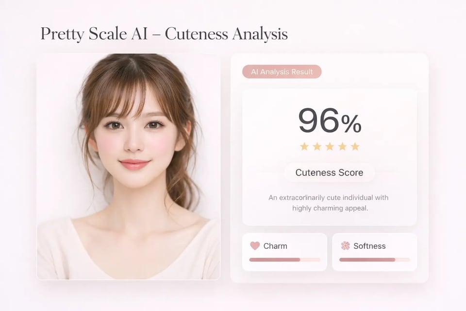 Cuteness Rating for Softer Facial Appeal