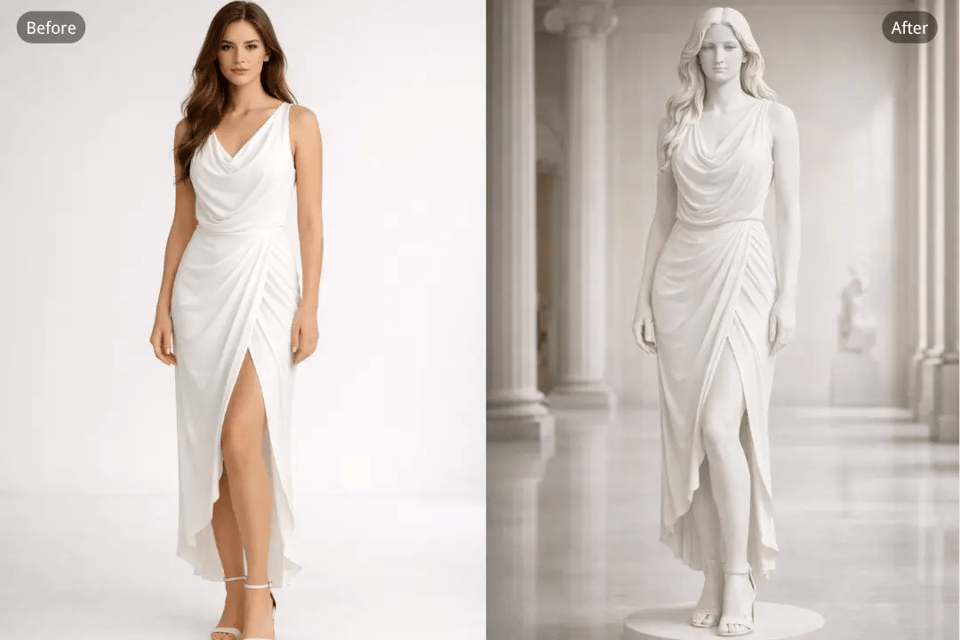 通过 AI 雕像生成器增强质感和层次感