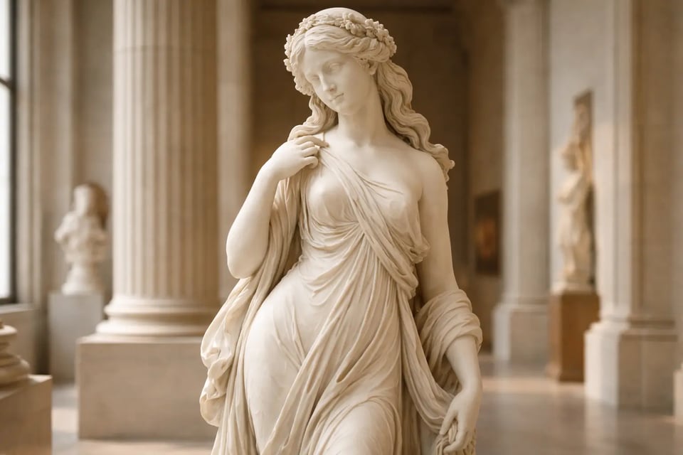 AI 雕塑风格（石膏）