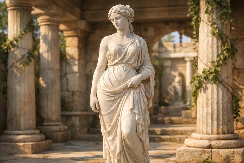 AI希腊风格雕像