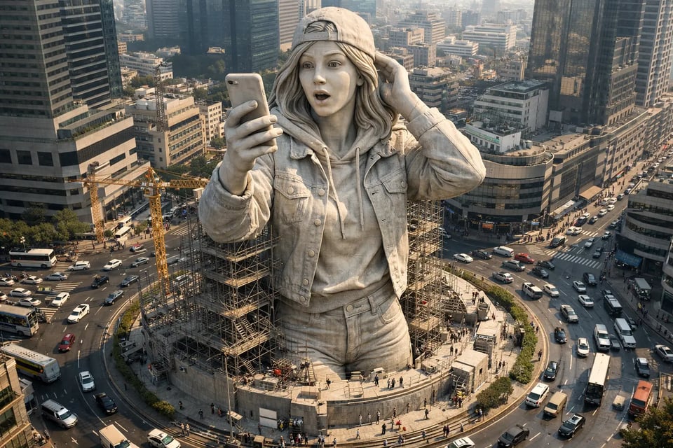 3D巨型雕像风格