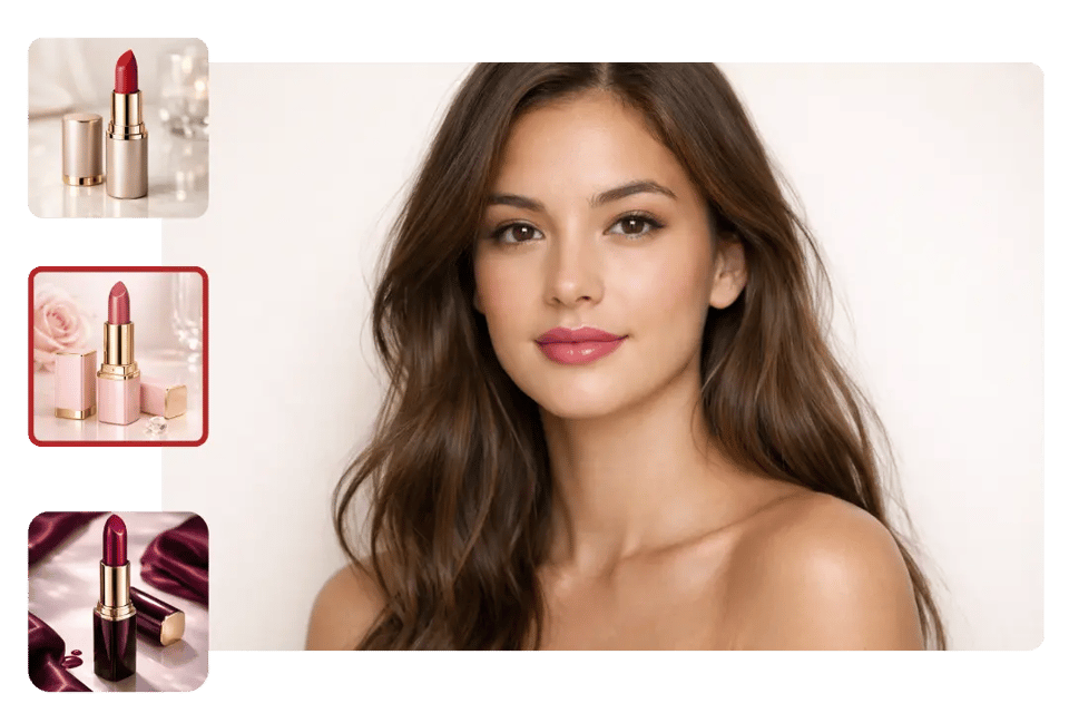 Essai virtuel de rouge à lèvres avec plus de finitions et de variété de teintes