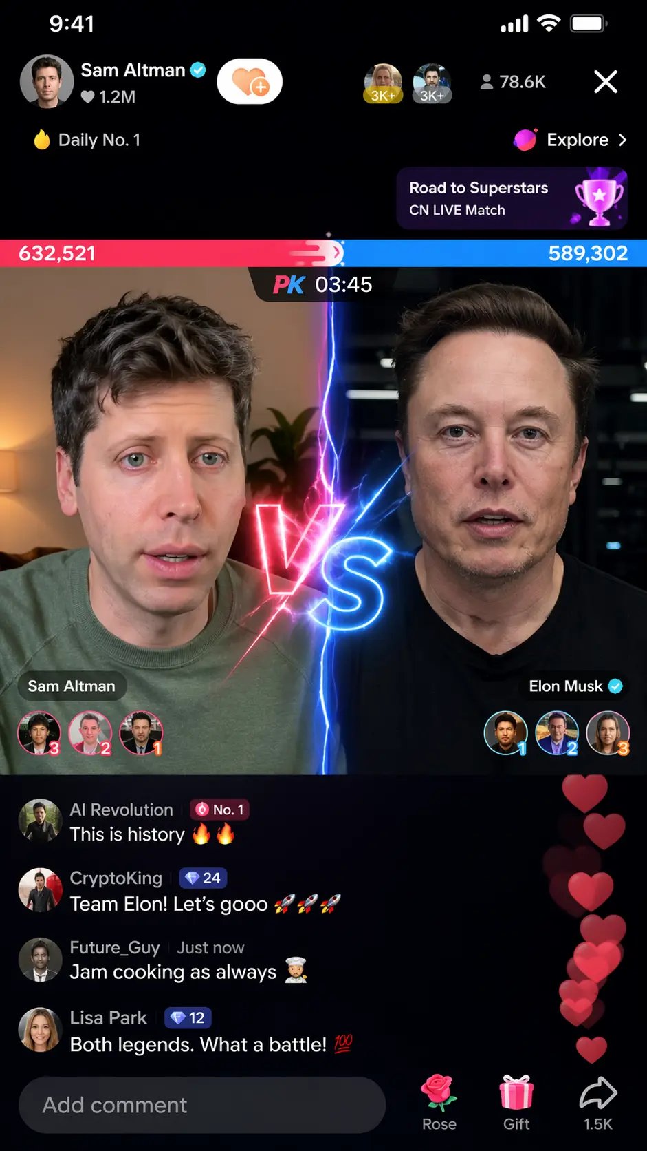 社交媒体热门对决