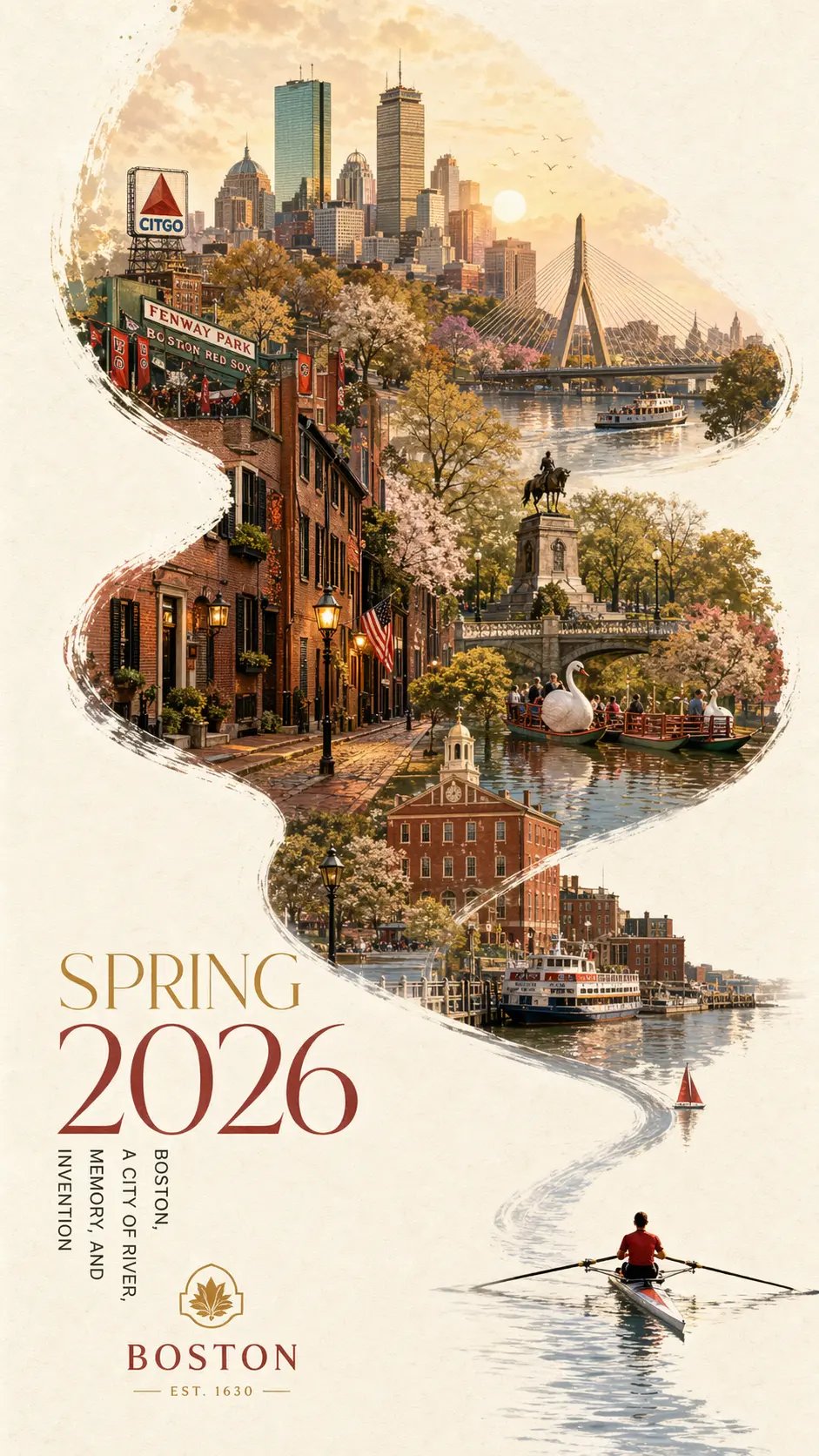 艺术风格的城市海报创意