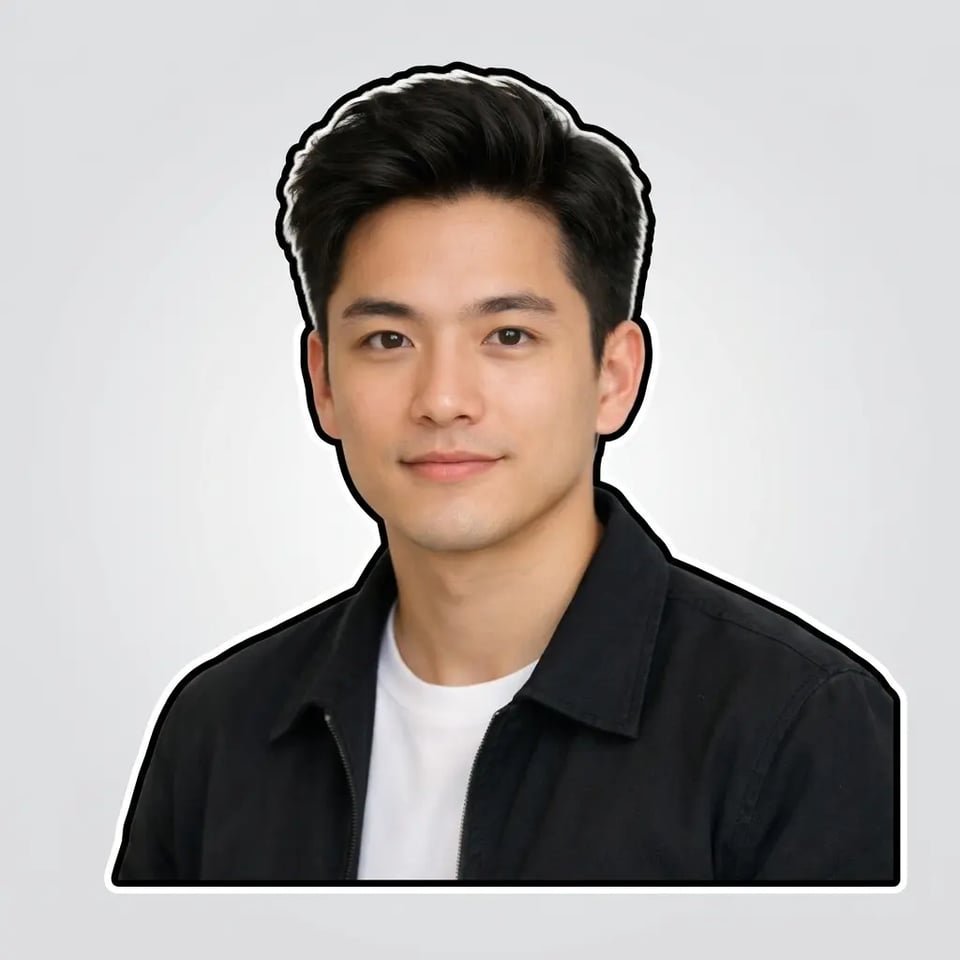 A Profile Picture with a Bold Outline Around the Person