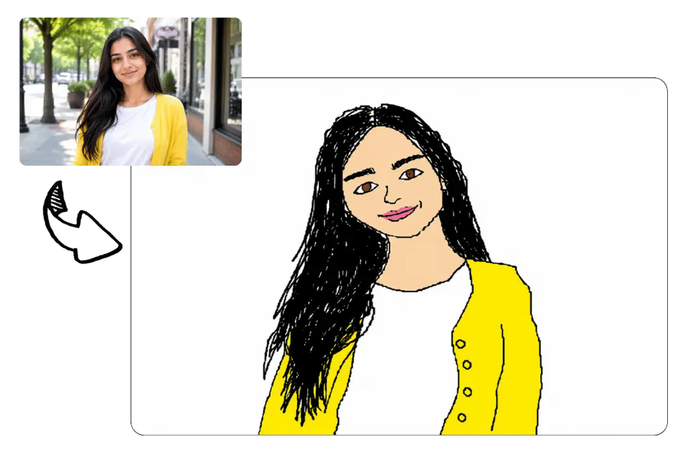 AI MS Paint Generator with an Intentionally Bad Drawing Style
