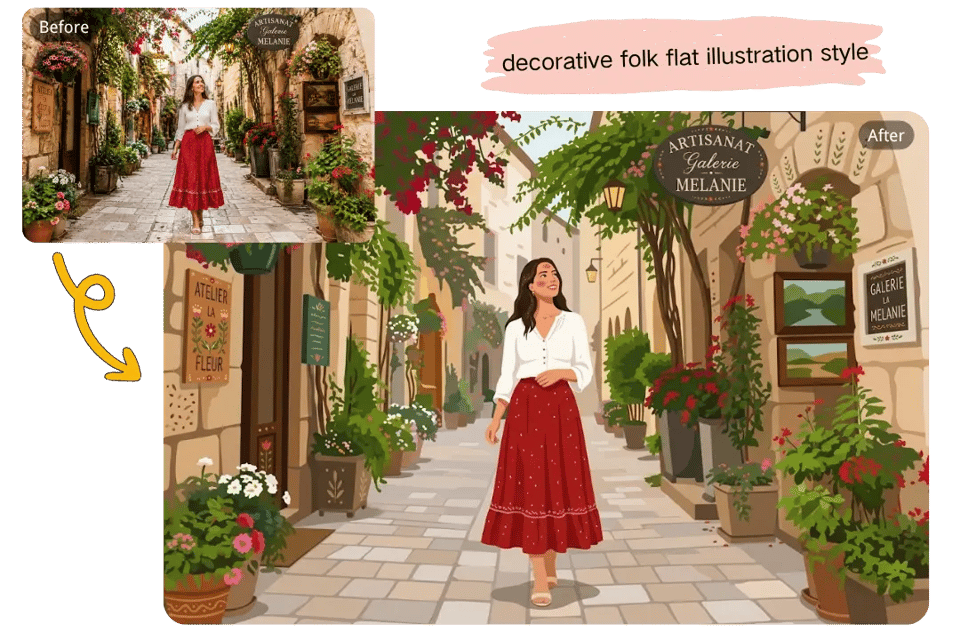 Turn Photos into Flat Illustration Without Losing the Main Subject