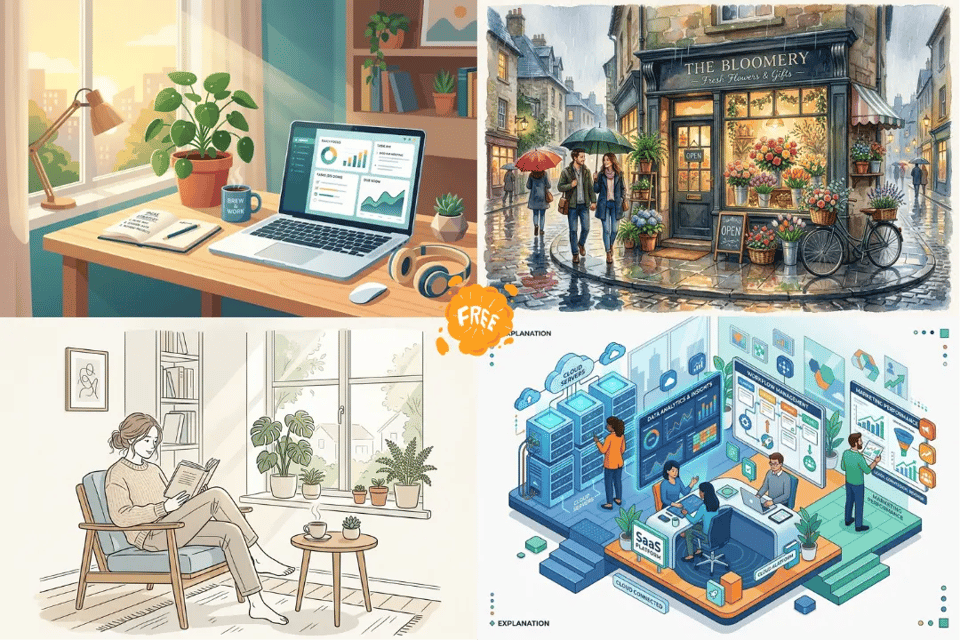 Explora múltiples estilos de ilustración con IA en un solo lugar