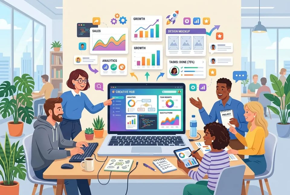 Ilustración plana para gráficos principales en sitios web