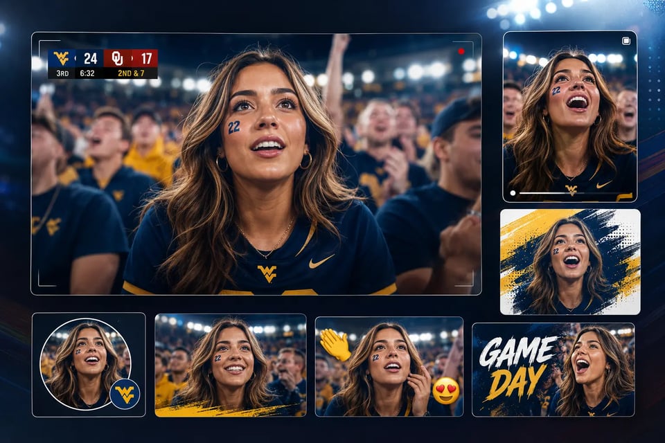 Make AI Live TV Broadcast Screenshots Ready for Social Media