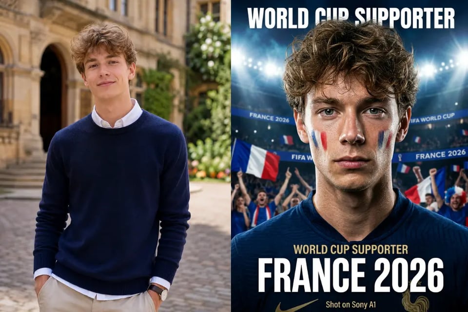 From Selfie to FIFA World Cup Poster in a Personal Style