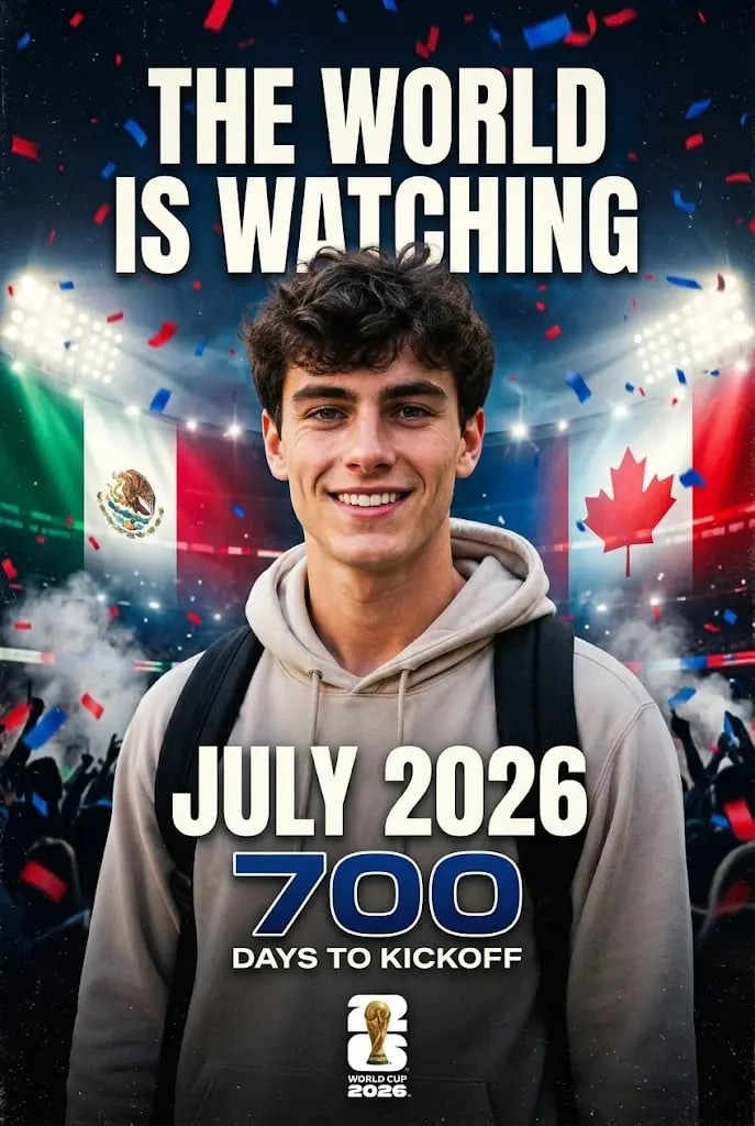 FIFA World Cup 2026 Countdown Poster
