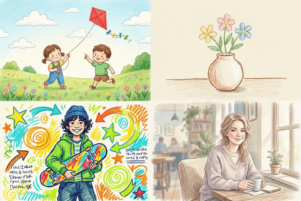More Than One Look for Crayon AI Drawing Styles