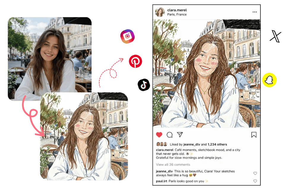 AI Crayon Drawing Made for Shareable Creative Content