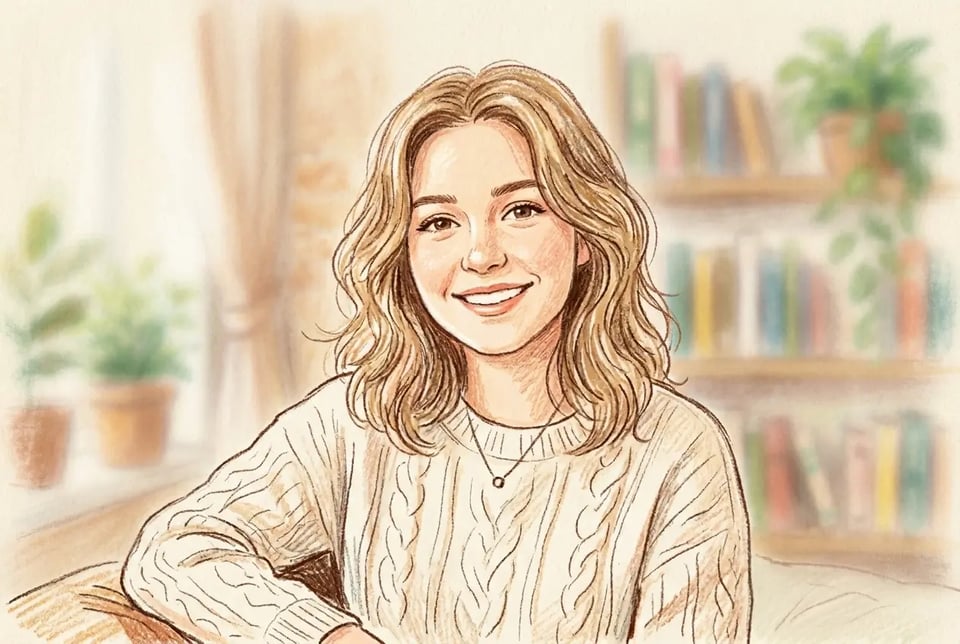Crayon Portrait Drawing