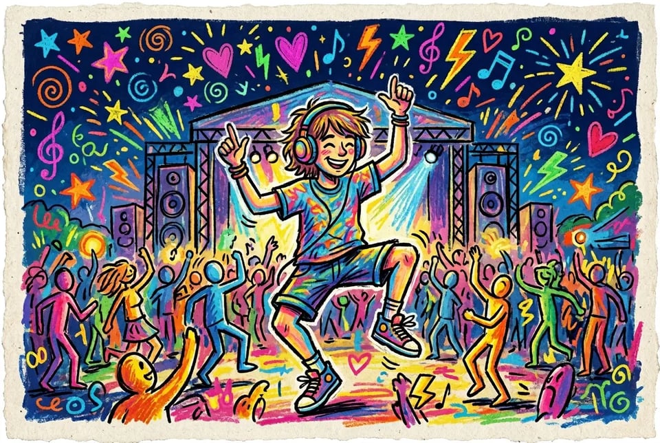 Crayon Doodle Poster